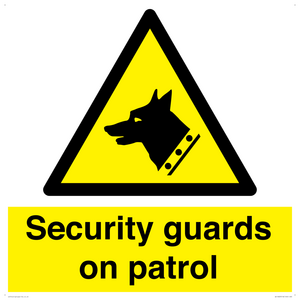 Security guards on patrol